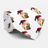 Golden Retriever in Santa Hat Stropdas (Opgerold)