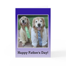 Golden Retriever in Shirt en Stropdas Vaderdag