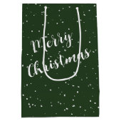 Golden Retriever in sneeuwvlokken Medium Cadeauzakje (Achterkant)