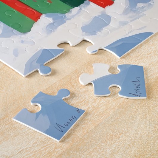 Golden Retriever in Snow beroemd gemaakt door Chri Legpuzzel (Zijkant)