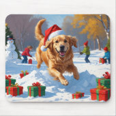 Golden Retriever in Snow beroemd gemaakt door Chri Muismat (Voorkant)