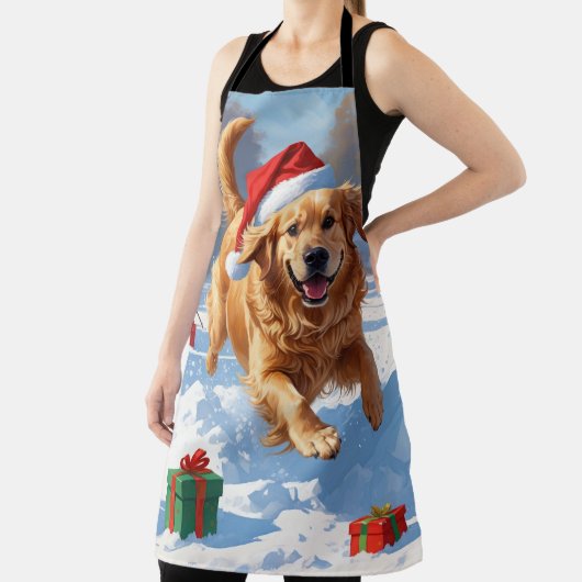 Golden Retriever in Snow beroemd gemaakt door Chri Schort (Insitu)