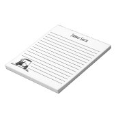 Golden Retriever in winkelwagen naam Notitieblok (Linkerzijde)