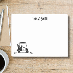 Golden Retriever in winkelwagen naam Post-it® Notes