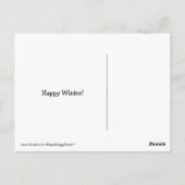 Golden Retriever in Winter Clothes Briefkaart (Achterkant)