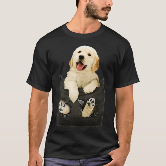 Golden Retriever in zakdoekje T-shirt (Voorkant)