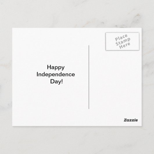 Golden Retriever Independence Day Briefkaart (Achterkant)