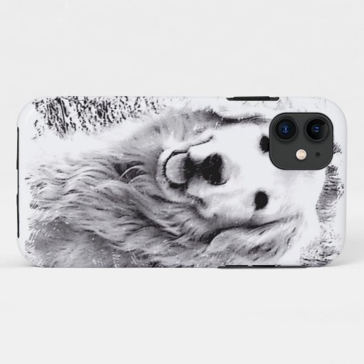 Golden Retriever iPhone Case (Achterkant (horizontaal))