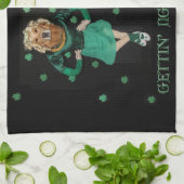 Golden Retriever Irish Stepdancers Theedoek (Gevouwen)