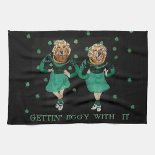 Golden Retriever Irish Stepdancers Theedoek
