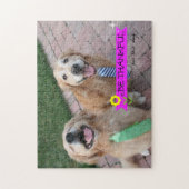 Golden Retriever is dankbaar voor deze dag Legpuzzel (Verticaal)