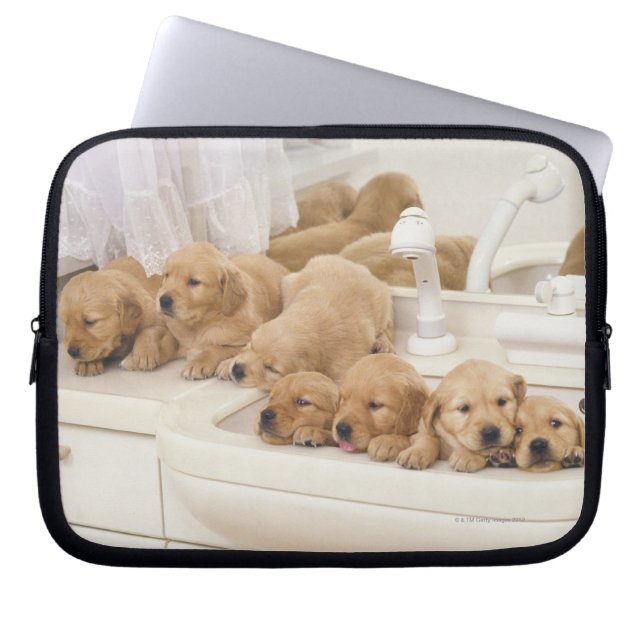 Golden Retriever; is een relatief modern en 2 Laptop Sleeve (Voorkant)