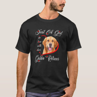 Golden Retriever is gewoon een meisje dat verliefd T-shirt