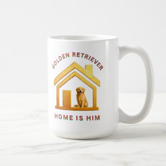 Golden retriever is hem2 koffiemok
