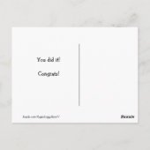 Golden Retriever je deed het feliciteren Briefkaart (Achterkant)