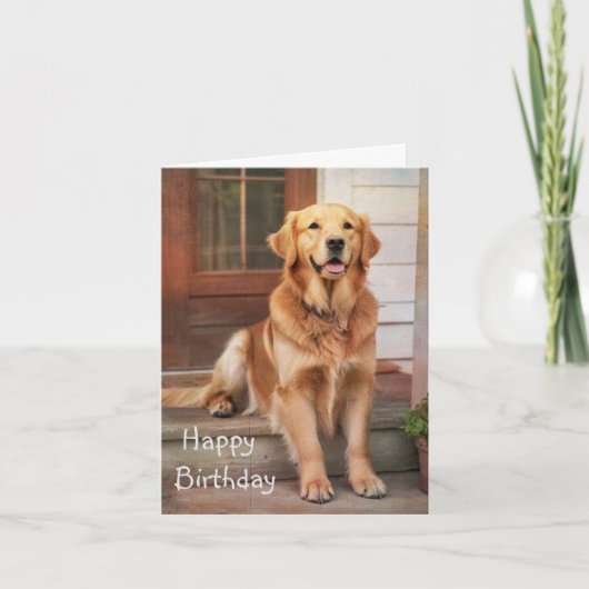 Golden Retriever Kaart (Voorkant)