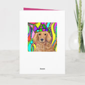 Golden Retriever Kaart (Achterkant)