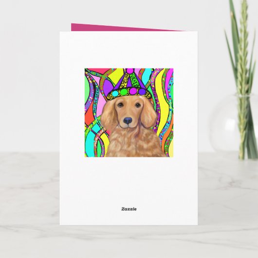 Golden Retriever Kaart (Achterkant)