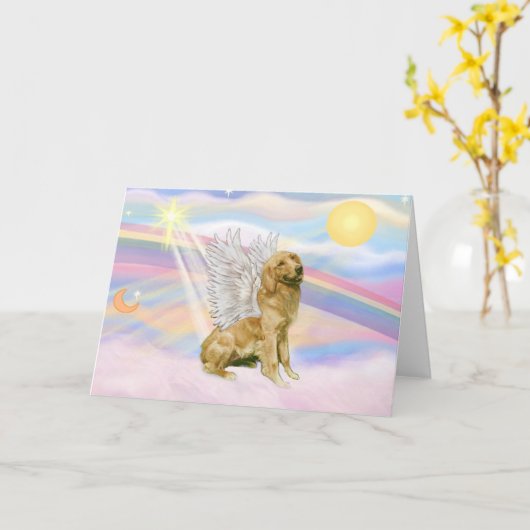 Golden Retriever Kaart (Gele Bloem)