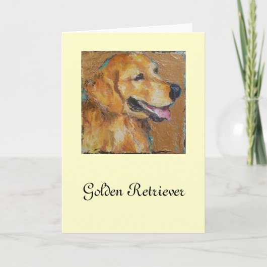 Golden Retriever Kaart (Voorkant)