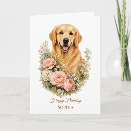 Golden Retriever Kaart (Voorkant)