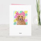 Golden Retriever Kaart (Achterkant)