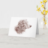 Golden Retriever Kaart (Gele Bloem)