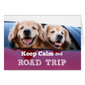 Golden Retriever Keep Calm and Road Trip (Voorkant Horizontaal)