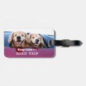 Golden Retriever Keep Calm and Road Trip Bagagelabel (Achterkant horizontaal)