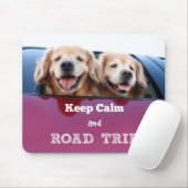Golden Retriever Keep Calm and Road Trip Muismat (Met muis)