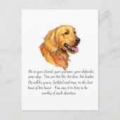 Golden Retriever Keepomwille Briefkaart (Voorkant)