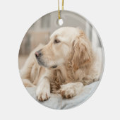 Golden Retriever Keramisch Ornament (Links)