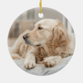 Golden Retriever Keramisch Ornament (Achterkant)