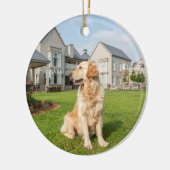 Golden Retriever Keramisch Ornament (Links)