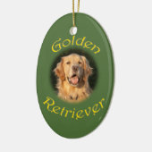 Golden Retriever Keramisch Ornament (Links)