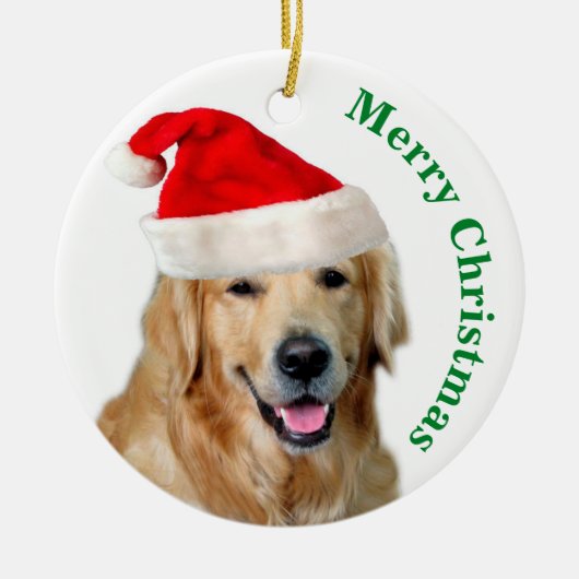Golden Retriever Keramisch Ornament (Voorkant)