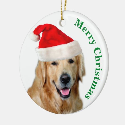Golden Retriever Keramisch Ornament (Links)