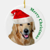 Golden Retriever Keramisch Ornament (Achterkant)