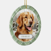 Golden Retriever Keramische Cirkel Ornament (Rechts)