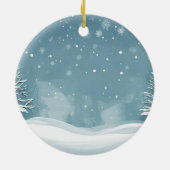 Golden Retriever Kerst 1 Keramisch Ornament (Achterkant)