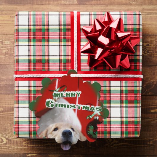 Golden Retriever Kerst Ornament Kaart (Insitu (Geschenk))