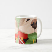 Golden Retriever kerstballen Mouth Cute Gift Koffiemok (Voorkant rechts)