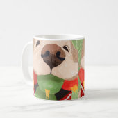 Golden Retriever kerstballen Mouth Cute Gift Koffiemok (Voorkant links)