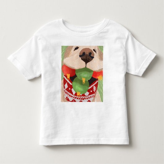 Golden Retriever kerstballen Mouth Hilarious Kinder Shirts (Voorkant)