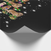 Golden Retriever kerstboom, afgedekt door Flash Cadeaupapier (Hoek)