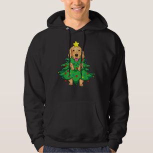 Golden Retriever kerstboom Funny Mam Dog Hoodie