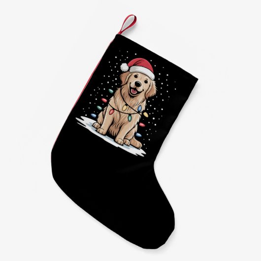 Golden Retriever kerstboom - lucifers Kleine Kerstsok (Voorkant (Hangend))