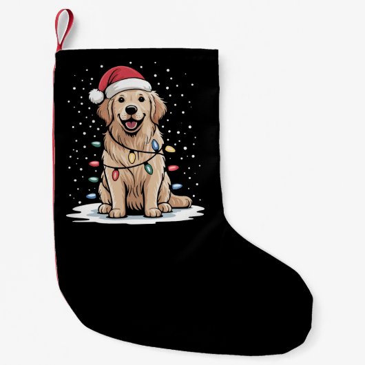 Golden Retriever kerstboom - lucifers Kleine Kerstsok (Voorkant)