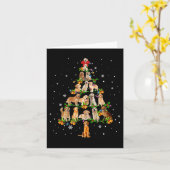 Golden Retriever Kerstboom Santa Funny Dog Lo Kaart (Gele Bloem)