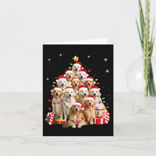 Golden Retriever kerstboomversier Xma Kaart